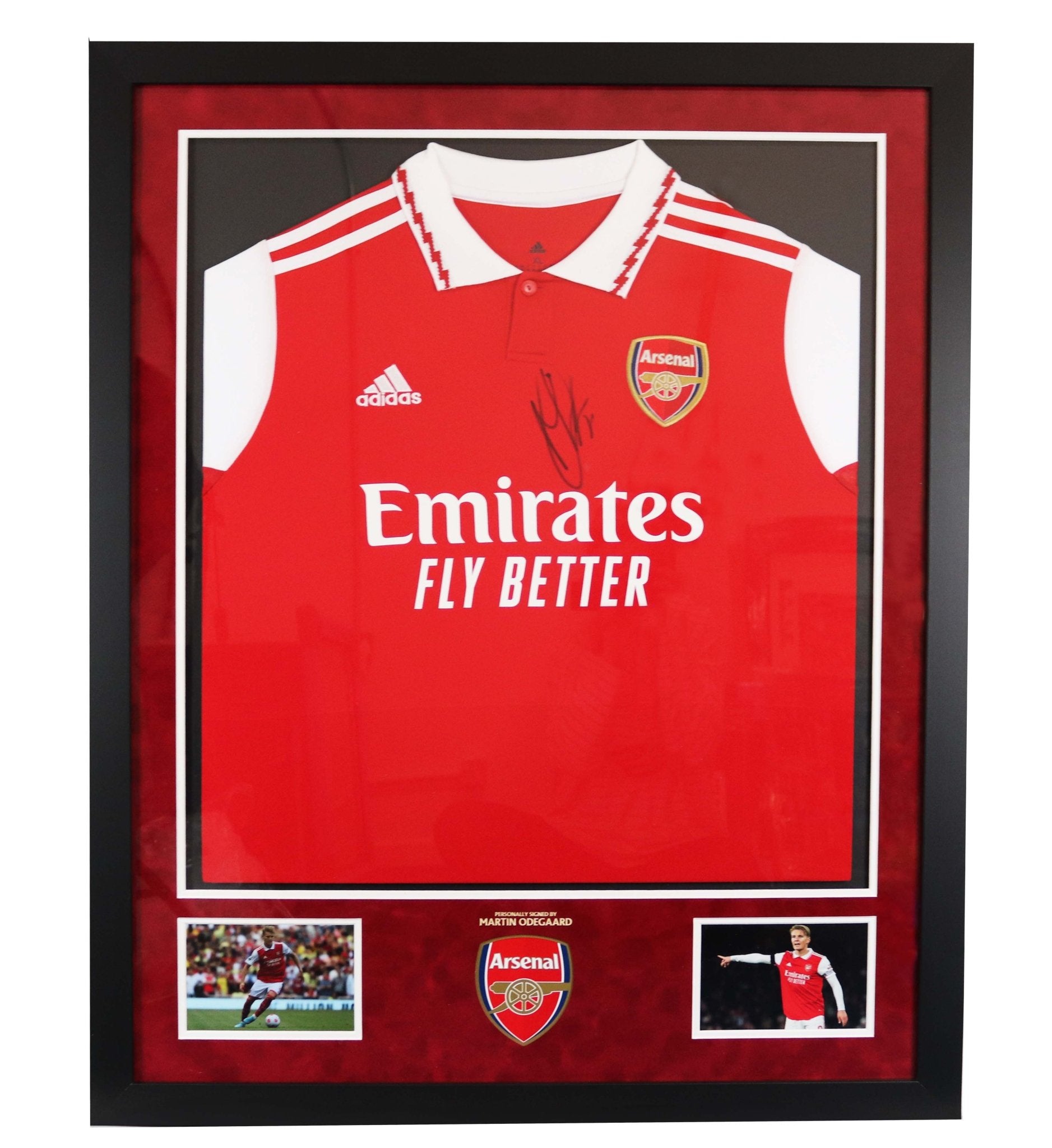 Martin Odegaard signed Arsenal shirt - Memorabilia Framers Shop